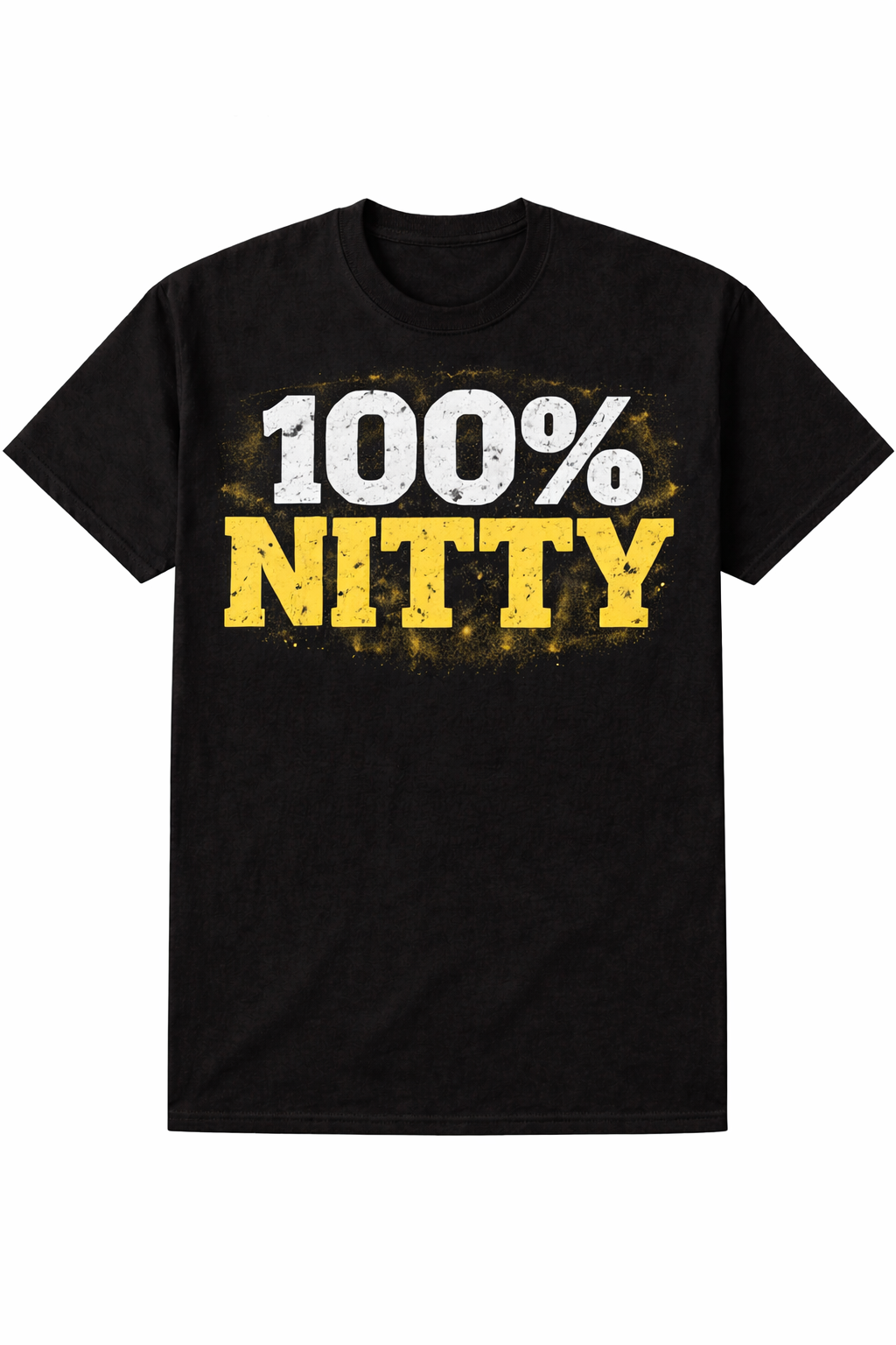 Black 100 percent Nitty T-shirt